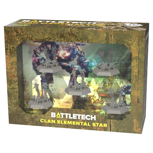 BattleTech: Clan Elemental Star Miniature Set